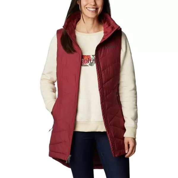 Columbia Womens Heavenly Long VestMarsala Red