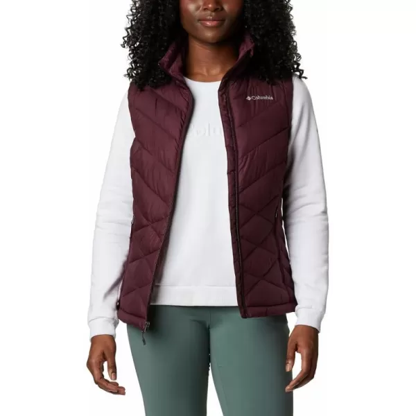 Columbia Womens Heavenly Water Resistant Insulated VestMalbec