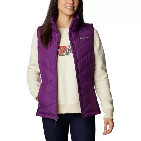 Columbia Womens Heavenly Water Resistant Insulated VestPlum