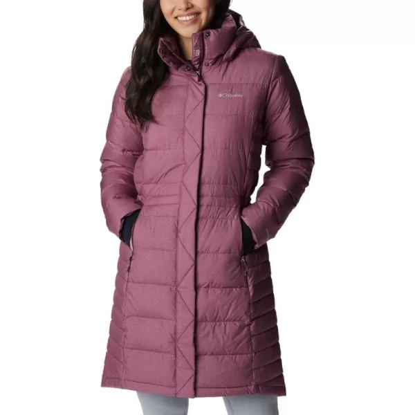 Columbia Womens Hexbreaker Elite Down JacketMarionberry Heather Print