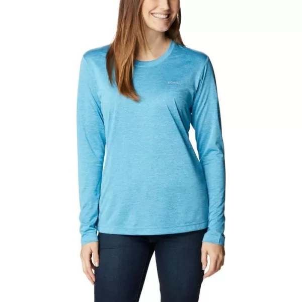 Columbia Womens Hike Long Sleeve ShirtBlue Chill Heather