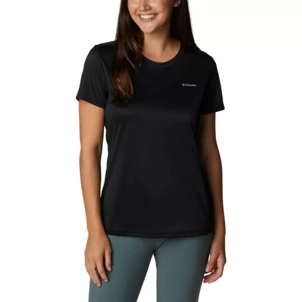 Columbia Womens Hike Short Sleeve CrewBlack