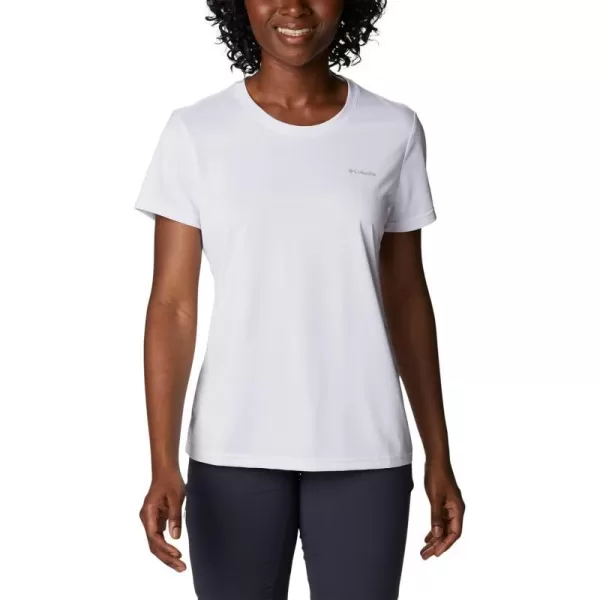 Columbia Womens Hike Short Sleeve CrewWhite