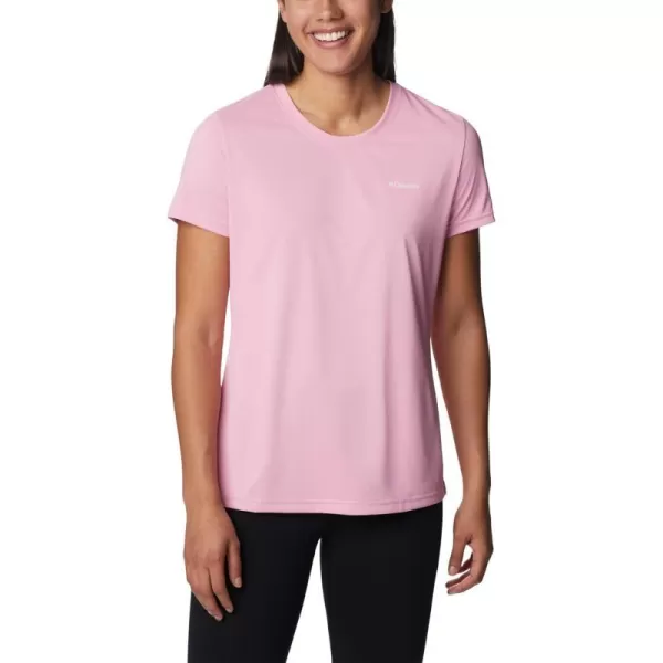 Columbia Womens Hike Short Sleeve CrewWild Rose Heather