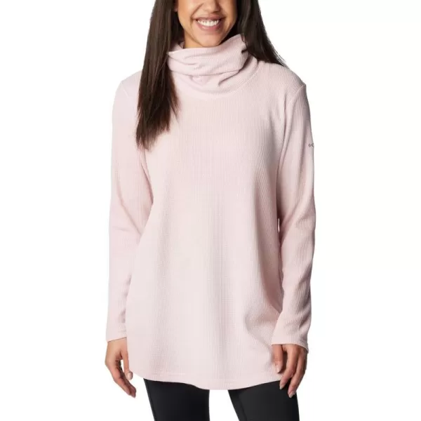 Columbia Womens Holly Hideaway Waffle Cowl Neck PulloverDusty Pink