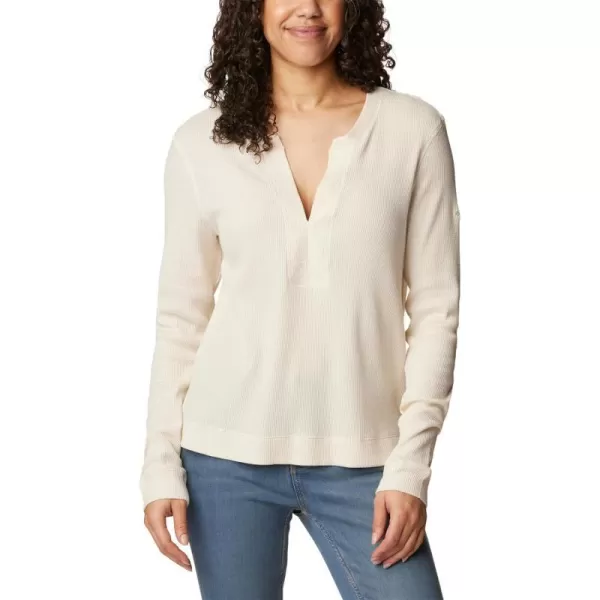 Columbia Womens Holly Hideaway Waffle Long SleeveChalk