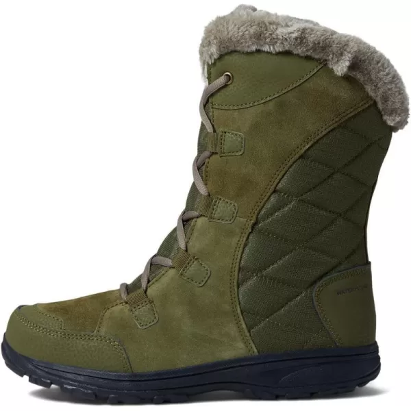 Columbia Womens Ice Maiden II Snow BootNew Olive Red Onion