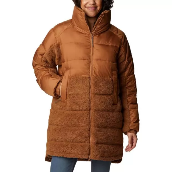 Columbia Womens Leadbetter Point Long JacketCamel Brown