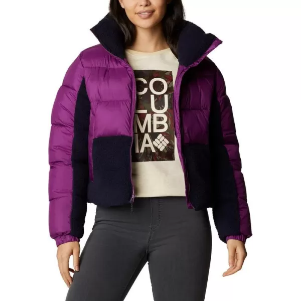 Columbia Womens Leadbetter Point Sherpa HybridPlumDark Nocturnal