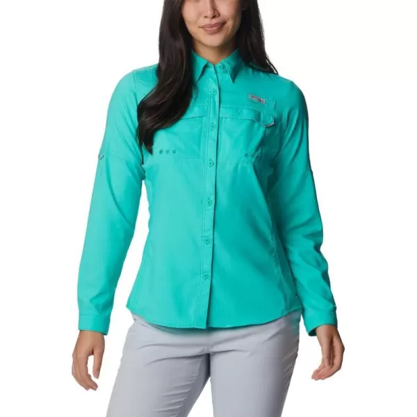 Columbia Womens Lo Drag Long Sleeve ShirtElectric Turquoise