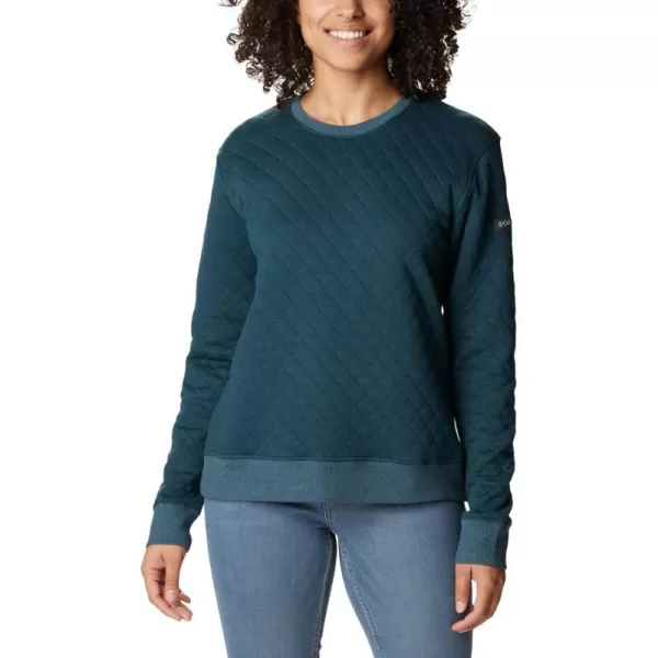 Columbia Womens Lodge Quilted CrewNight Wave