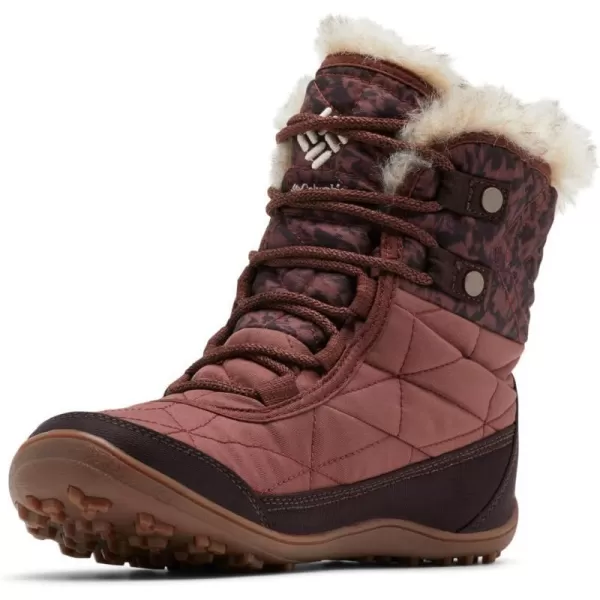 Columbia Womens Minx Shorty Iii Snow BootCrabtreePeach Blossom