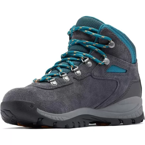 Columbia Womens Newton Ridge Plus Waterproof Amped Hiking BootShark  River Blue