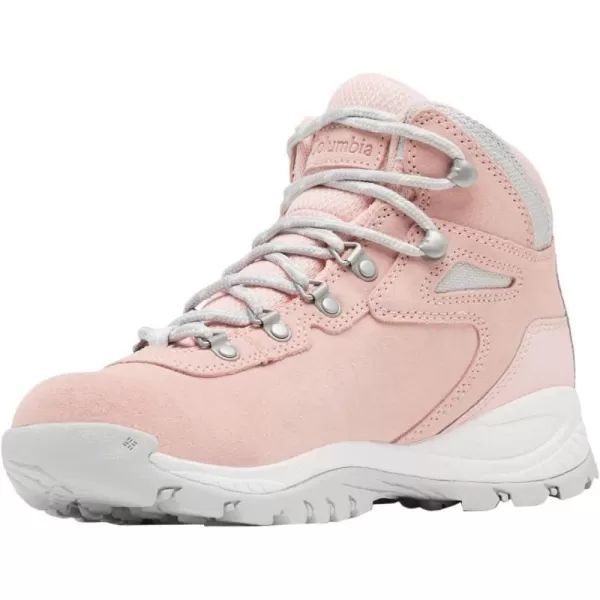 Columbia Womens Newton Ridge Plus Waterproof Amped Hiking BootVintage Pink  Nimbus Grey