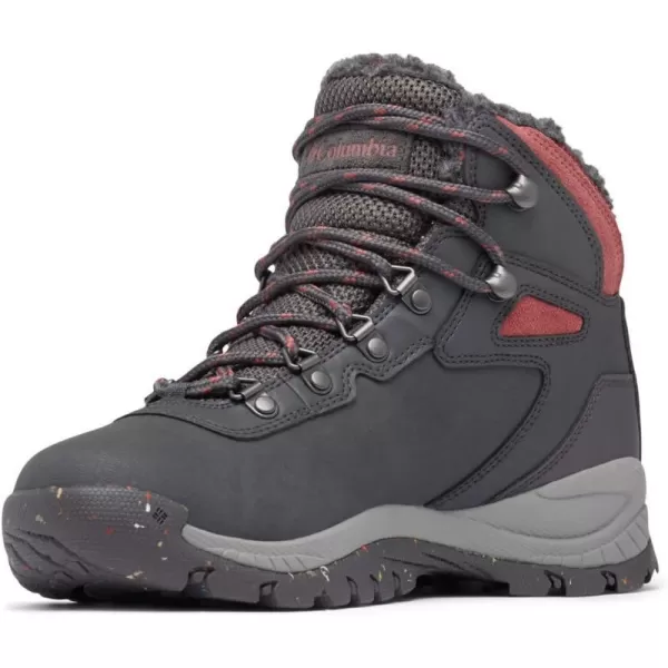 Columbia Womens Newton Ridge Waterproof OmniHeat Ii Hiking ShoeDark GreyBeetroot