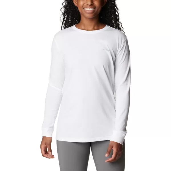 Columbia Womens North Cascades Back Graphic Long Sleeve TeeWhite  Escape to Nature