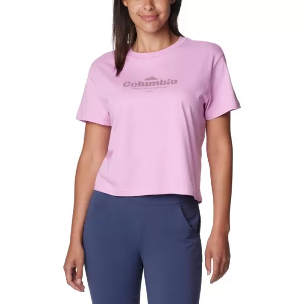 Columbia Womens North Cascades Cropped TeeCosmosElevated High