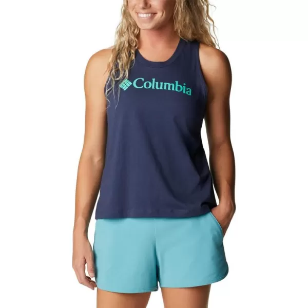 Columbia Womens North Cascades TankNocturnalElectric Turquoise Branded