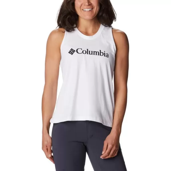 Columbia Womens North Cascades TankWhiteBlack Branded