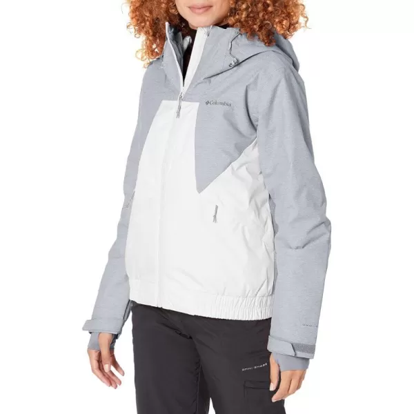 Columbia Womens OSO Mountain Insulated JacketWhiteTradewinds Grey