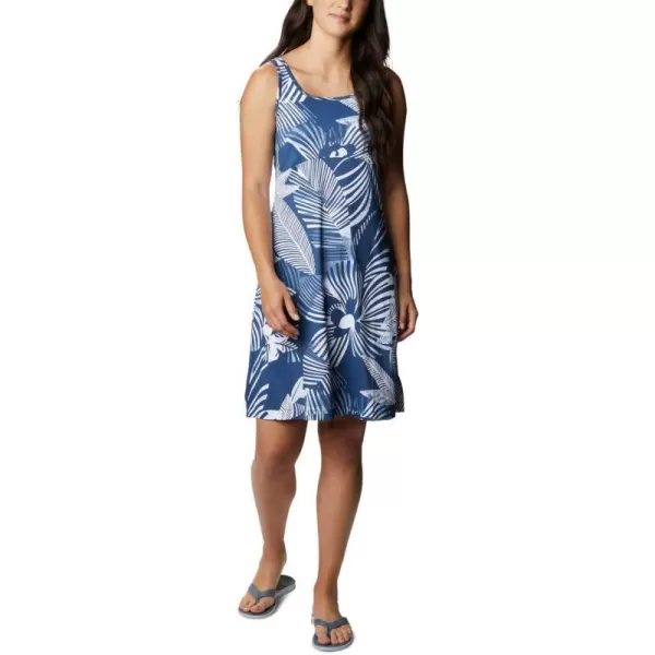 Columbia Womens PFG Freezer III DressCarbon Stencil Hibiscus Print