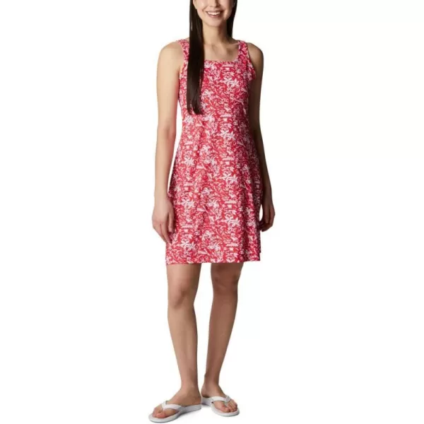 Columbia Womens PFG Freezer III DressRed Spark Kona Print