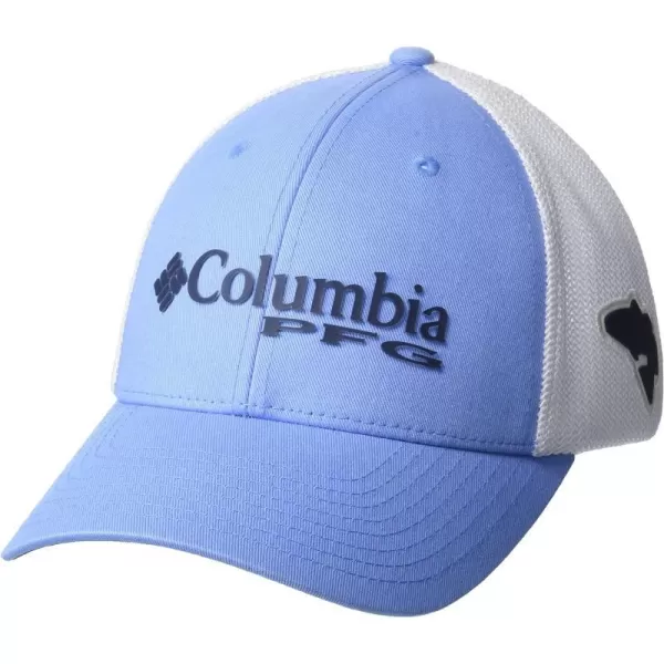 Columbia Womens PFG Logo Mesh Ball CapAgate Bluecollegiate Navy