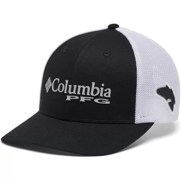 Columbia Womens PFG Logo Mesh Ball CapBlack