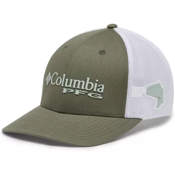 Columbia Womens PFG Logo Mesh Ball CapCypressCool GreenBass