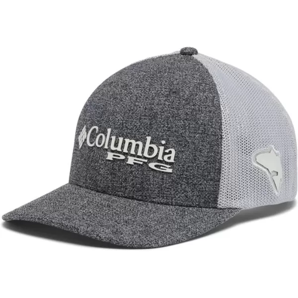 Columbia Womens PFG Logo Mesh Ball CapGrill HeatherCool Grey