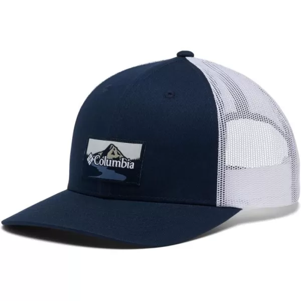 Columbia Womens PFG Logo Mesh Ball CapHigh CrownCollegiate Navy Peak2river