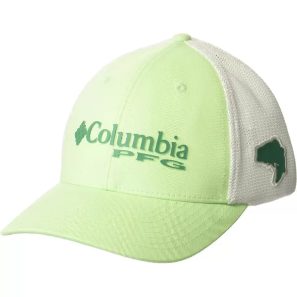 Columbia Womens PFG Logo Mesh Ball CapHigh CrownKey West circuit