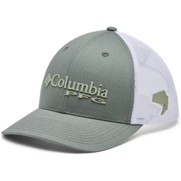 Columbia Womens PFG Logo Mesh Ball CapHigh CrownMetalSafari