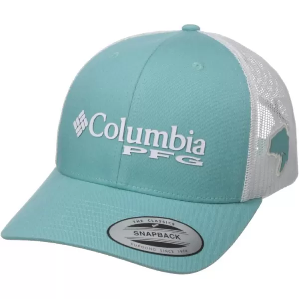 Columbia Womens PFG Logo Mesh Ball CapHigh CrownMoxie