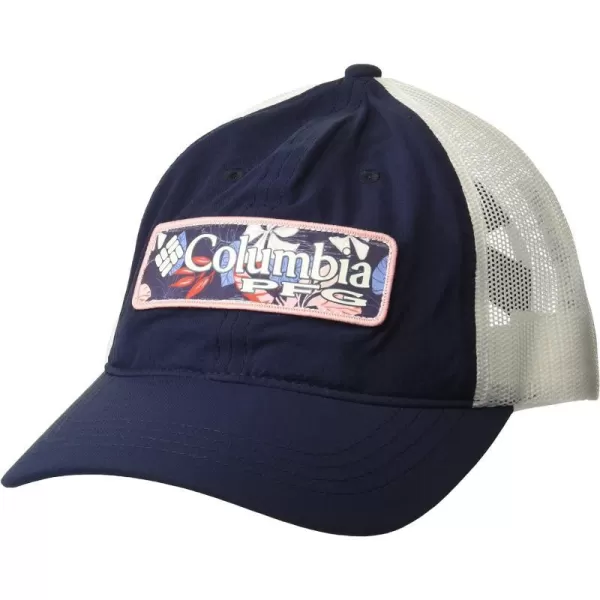 Columbia Womens PFG Ponytail Patch Snap BackCollegiate NavyTropamix