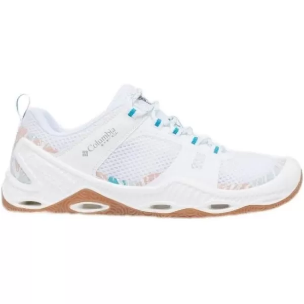 Columbia Womens PFG Pro Sport Boat ShoeWhite  Ocean Teal