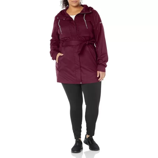 Columbia Womens Pardon My Trench Rain JacketMarionberry