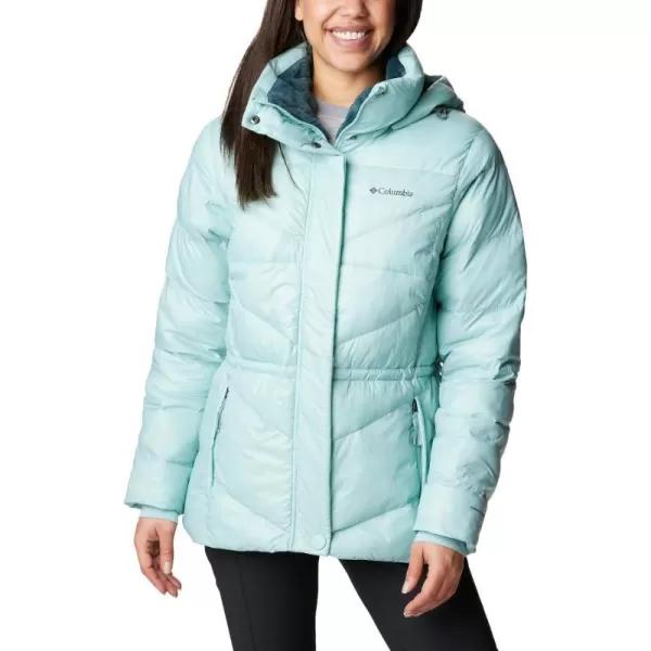 Columbia Womens Peak to Park Ii Insulated Hooded JacketAqua Haze Gunmetal