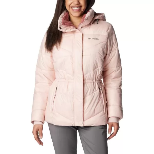 Columbia Womens Peak to Park Ii Insulated Hooded JacketDusty Pink Gunmetal