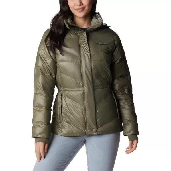 Columbia Womens Peak to Park Ii Insulated Hooded JacketStone Green Gunmetal