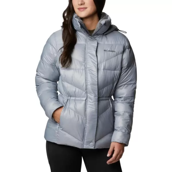 Columbia Womens Peak to Park Ii Insulated Hooded JacketTradewinds Grey Gunmetal