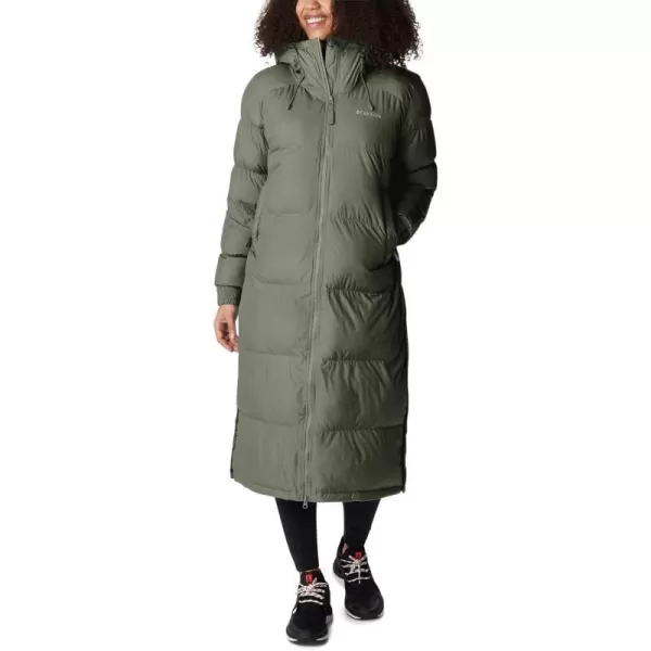 Columbia Womens Pike Lake Long JacketStone GreenOlive Green