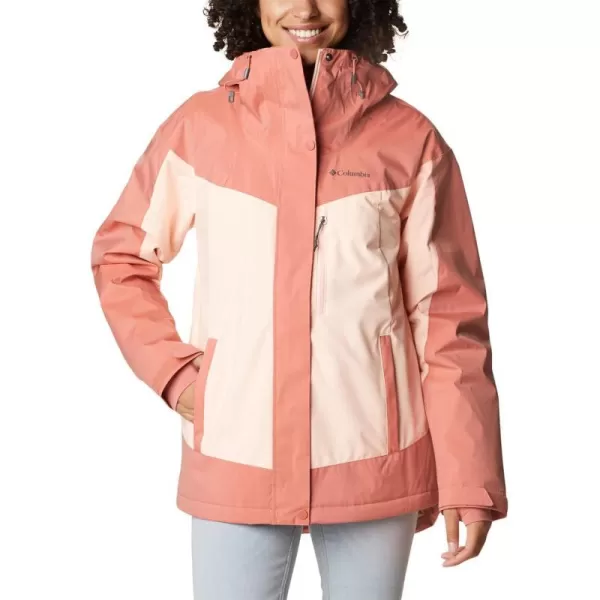 Columbia Womens Point Park Insulated JacketDark Coral SheenPeach Blossom