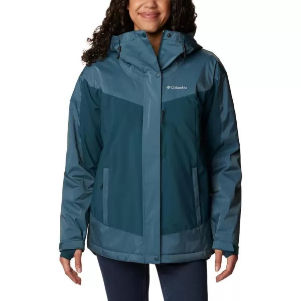 Columbia Womens Point Park Insulated JacketNight Wave Sheen Night Wave