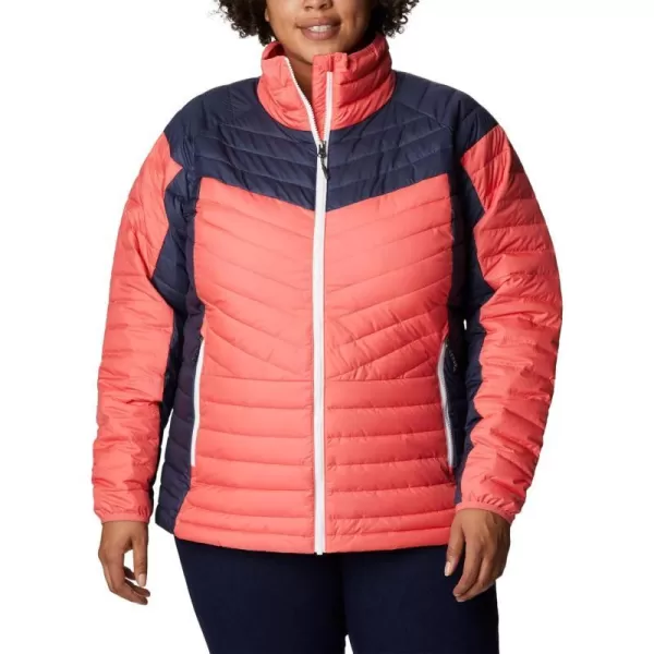 Columbia Womens Powder Lite Ii Full Zip JacketBlush PinkNocturnal