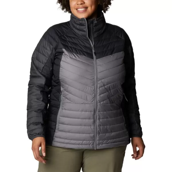 Columbia Womens Powder Lite Ii Full Zip JacketCity GreySharkBlack