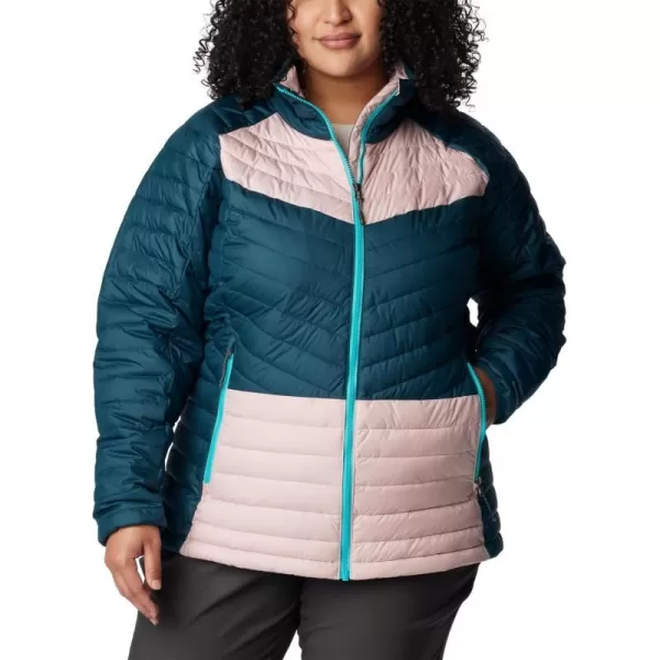 Columbia Womens Powder Lite Ii Full Zip JacketNight Wave Dusty Pink