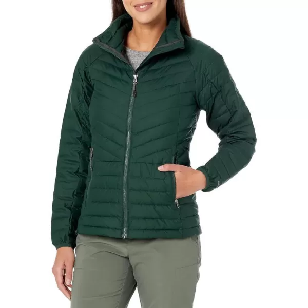 Columbia Womens Powder Lite Ii Full Zip JacketOlive Green Stone Green