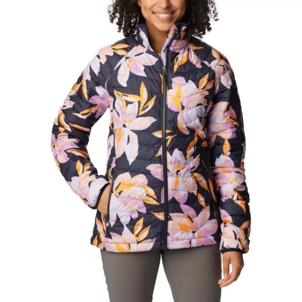 Columbia Womens Powder Lite JacketDark Nocturnal Poinsettia Print