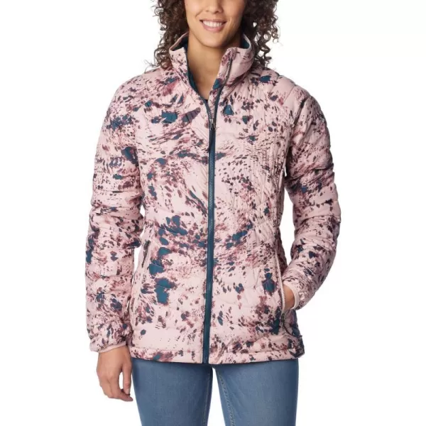 Columbia Womens Powder Lite JacketDusty Pink Flurries Print